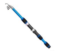 Niceminiwall Telescopic Sea Fishing Rod 1.8m Fiberglass Portable Collapsible Pen Spinner Rod for Saltwater Casting with Medium Heavy Power 6-17lb Line Weight and 1/4-5/8oz(blue)