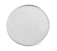 Niceminiwall Thickened Aluminum Pizza Mesh Tray 8-16 Inch Perforated Baking Pan for for Crispy Crust, Non-Wire Mesh Pizza Screen, Even Heat Distribution, Rolled Edge to(16 inch)