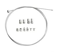 Niceminiwall Throttle Clutch Cable Repair Kit,100cm Steel Wire Replacement Set, for Lawnmower Rotovator Ride-On Mower, with 8 Solderless Nipples Sleeves Nuts