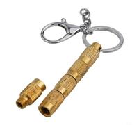 Niceminiwall Tire Air Deflator 4-in-1 Solid Brass Tyre Air Down Tool for Car, Motorcycle and Truck, Quick Release Valve Tool with Keychain and Valve, for Easy Install