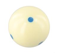 Niceminiwall Training Billiard Cue Ball 6 oz Resin 2/4 Inch Blue 6-Dot Spot Design for for Snooker Pool Practice, Improves Cueing Accuracy and Spin Control on Standard Tables(Blue)