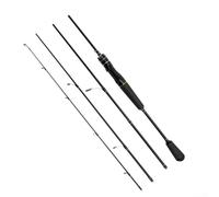 Niceminiwall Travel Fishing Lure Rod 1.8m/2.1m 4 Section Carbon Fiber Casting Pole Short Portable Telescopic Design for Saltwater and Freshwater Angling,(2.1 straight handle)