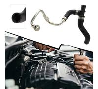 Niceminiwall Turbocharger Engine Coolant Return Hose Pipe Compatible with for S JCW R55 R56 R57 R58 R59 R60 R61 2011-2014, Direct Replacement Plastic Silver Cooling