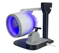 Niceminiwall Turbofan Desktop Creative Fan with humidifying Spray Back Flame Upgraded Motor(Blue)
