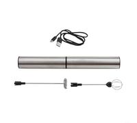 Niceminiwall USB for for Electric Milk Frother Handheld Foam Maker with Whisk Attachments, Rechargeable 800mAh Stainless Steel Egg Beater and Coffee Latte Cappuccino Drink Mixer
