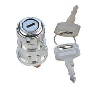Niceminiwall Usual 3 Position Ignition Starter Switch Lock with 2 Keys, Lasting Aluminium Housing, Compatible with Most Motorcycle, Car and Boat Electrical Systems,