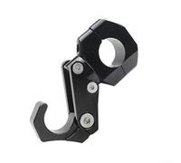 Niceminiwall Usual Motorcycle Handlebar Luggage Hook 22mm-30mm Folding ABS Aluminum Alloy Bag Hanger Bracket for Motorbike or Electric Vehicle Front Mount,(Black)