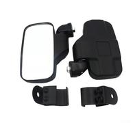 Niceminiwall UTV Side View Mirrors Adjustable Rear View Mirror Set Compatible with Polaris For Ranger 570 ATV Black Plastic Anti-Wear Resistant Easy Install