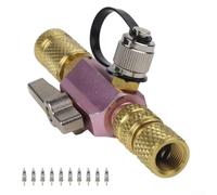 Niceminiwall Valve Core Disassembly Tool,1/4 5/16 Inch HVAC Brass Double O-Ring Seal Magnetic Cap 20 Microns Vacuum Rated,for Air Conditioning Maintenance Service