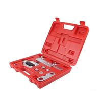Niceminiwall Vector Tools Bubble Flaring Tool Kit with Mini Pipe Cutter, 4 Adapters for 4.75mm 6mm 8mm 10mm Metric Soft Steel Brake Lines, Lever-Lock Design for Precise
