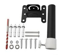Niceminiwall Wall and Roof Mounting Kit for for Internet Kit Satellite, Pole Mount Adapter with Short and Long Metal Brackets, Weather-Resistant and Stable Design for(Short)