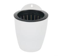 Niceminiwall Wall-mounted Flower Pots Automatic Water Absorption Lazy Plastic Large Round Creative Wall Hanging Green Dill Small Flower Pot Garden Home(B130)