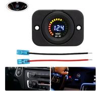 Niceminiwall Waterproof 12V LED Digital Voltmeter Battery Gauge with IP65 Rating for Car, Truck, Boat and Marine Applications - Accurate 5-15V Voltage Measurement Range and