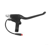 Niceminiwall Waterproof Left and Right Brake Handle for Kugoo PRO Electric Scooter, Aluminum Alloy Replacement Parts, 183x85mm, 127mm Line Length, Black(Right Brake)