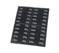 Niceminiwall Weight Plate Labels - Stickers, Weight Plate Identification Stickers For Clearly Marking The Weight Values of Stacked Weight Plates.(D)