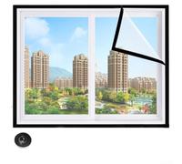 Niceminiwall Windproof Thermal Insulation Film for - Thickened PE Material, Waterproof & Reusable Seal Kit for Winter, Transparent,(120x200cm)
