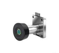 Niceminiwall Zinc Alloy Biometric Fingerprint Lock for Drawer Cabinet Mailbox Office Storage Box Metal Cabinet with 37.5mm Diameter and Single Door Design(Black)