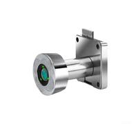 Niceminiwall Zinc Alloy Biometric Fingerprint Lock for Drawer Cabinet Mailbox Office Storage Box Metal Cabinet with 37.5mm Diameter and Single Door Design(Silver)