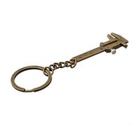 Niceminiwall Zinc Alloy Car Keychain with 0-40mm Mini Vernier Caliper Measuring Tool for Automotive Enthusiasts and DIY Mechanics, Portable Pocket-Sized(A)
