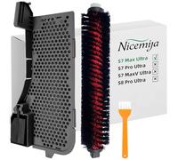 Nicemiya S7 Max Ultra Water Filter & Cleaning Brush Assembly Accessories Compatible with Roborock S7 Max Ultra, Robot Vacuum Cleaner Replacement Parts, Vacuum Cleaner Cleaning Tank Filter