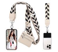NiceNaiils 1 x Universal Phone Neck Strap with Adjustable Pocket Mobile Phone Strap Lanyard for All Smartphones