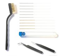 NiceNaiils 3D Printer Cleaning Set with 10 Cleaning Needles (0.15-1.0 mm), 2 Tweezers & Copper Wire Brush, Nozzle Cleaning Tool for Extruder, Stainless Steel Accessories for 3D Printing Maintenance