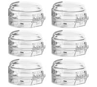 NiceNaiils 6 pieces child safety stove knobs, stove knob, child lock, universal size for cooker protection grille, the safety of children and toddlers, cooker protection children with adhesive