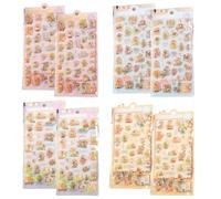 NiceNaiils 8 Stickers Stickers 3D 3D Puffy Sticker 200+ Kawaii Resin Deco Sticker for Phone Cover Notebook Scrapbooking Style Kindergarten School Cone Gift Diary Laptop AC Bottle