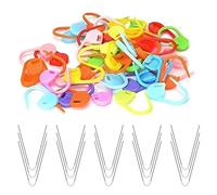 NiceNaiils Addi Crasy Trio Circular Knitting Needles Set, Knitting Needles for Socks, Crasy Trio Knitting Needles, Crasy Trio, with 30 Fixing Pins, for Sweater, Scarves, Hat Sleeves, Pack of 15