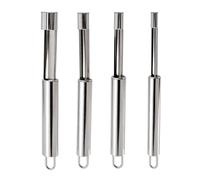 NiceNaiils Apple Corer, Apple Corer, Stainless Steel Apple Corer, Removes Cores from Apples and Pears, 4 Sizes (2, 1.4, 1, 0.8 cm), with Hanging Eyelet, Kitchen Helper, Pack of 4