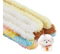 NICENEEDED 10 Pcs 0.79 x 39.37 Inch Extra Thick Jumbo Fur Material Pipe Cleaners, Fuzzy Pipe Cleaners Craft Supplies Fluffy Pipe Cleaners Kit, Chenille Stems Cleaner for DIY
