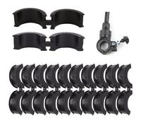 NICENEEDED 10 Pcs Bicycle Handlebar Rubber Gasket, Anti-Vibration Gasket Adapter, Anti-Slip Handlebar Stem Shim Spacer Adapters to Fit 22.2/25.4 mm to 31.8 mm Bike Stem for Road Mountain Bikes