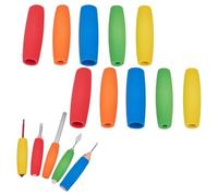 NICENEEDED 10 PCS Foam Grip Tubing, Adaptive Utensils Grip Tubing Cutlery Grips Tools, Cutlery Padding Grips Built up Handle Sleeve for Elderly Disabled Arthritic Handicapped