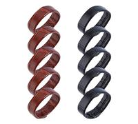 NICENEEDED 10 PCS Leather Watch Straps Keeper, Replacement Loops, Compatible with 20mm Watch Bands
