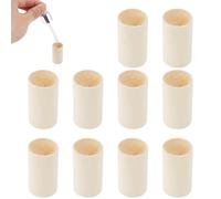 NICENEEDED 10 Pcs Wooden Essential Oil Diffuser, Natural Wood Aromatherapy Round Diffuser for Home Bathroom Shoe Closet Toilet Yoga Room