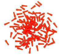 NICENEEDED 100 Pack Brooch Pin End Cap, Needle Tip Protector Keeper Stopper Rubber Protective Cover, Safety Mini Sleeve Case for Badge Broaches Suit Backing Lapel Hat Pins DIY Jewelry Brooches