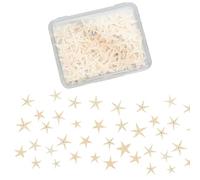 NICENEEDED 100 PCS Small Tiny Medium Starfish for Crafts, Natural Star Starfish for Wedding Beach Theme Party, Ocean Beach Spiral Seashells for Home Decorations DIY Jewelry Crafts