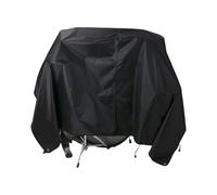 NICENEEDED 108" x 79" Drum Set Dust Cover, Dustproof Windproof Waterproof Drum Kit Protective Cover, Black Oxford Fabric Protector with Sewing Rings for Most Drum Frames