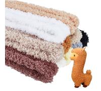 NICENEEDED 10Pcs 0.79 x 39.37 Inch Extra Thick Jumbo Fur Material Pipe Cleaners, Fuzzy Pipe Cleaners Craft Supplies Fluffy Pipe Cleaners Kit, Chenille Stems Cleaner for Decorative