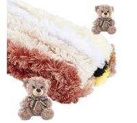 NICENEEDED 10Pcs 0.79 x 39.37 Inch Fuzzy Pipe Cleaners, Extra Thick Jumbo Fur Material Pipe Cleaners Craft Supplies Fluffy Pipe Cleaners Kit, Chenille Stems Cleaner for DIY Decorative