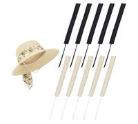 NICENEEDED 10PCS 2 Color Hat Size Tape Liner, Polyester Paste Style, Adjustable Band Hat Sizer Insert for Hats & Caps 22 x 1.2 Inch