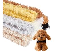 NICENEEDED 10Pcs Fuzzy Pipe Cleaners, 0.79 x 39.37 Inch Extra Thick Jumbo Fur Material Pipe Cleaners Craft Supplies Fluffy Pipe Cleaners Kit, Chenille Stems Cleaner for DIY Decorative