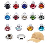 NICENEEDED 112 Sets 6MM Mixed Colors Cz Crystal, Rivets Rhinestone Rivets, Studs Rapid Rivet Silver Color Spots Studs for Leather Craft DIY Making