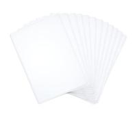 NICENEEDED 12 Pcs 11.8 x 8.5 Inch Rigid Print Protectors, Clear Hard Paper Sheet Protector, Plastic Page Sheet Sleeves for Document Recipe Card Certificate Photo Poster