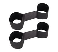 NICENEEDED 2 PCS Golf Connection Band, 12.6" x 3.1" Elastic Golf Swing Training Aid, Long Black Unisex Flecibility Arm Bands for Golf Beginners Practice