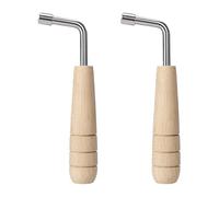 NICENEEDED 2 PCS Lyre Tuning Wrench, 4mm/0.15in Lever Harp Wrench Universal L-Shape Lyre Tuning Wrench, Kantele Tuning Key Tool for Lyre Harp Kantele Small Stringed Instruments
