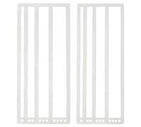 NICENEEDED 2 PCS Stainless Steel Diamond Painting Ruler, Diamond Art Club Accessories, Diamonds Straightening Tool for Dot Drill DIY Crafts
