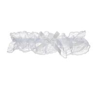 NICENEEDED 2 PCS Wedding Garter for Bride, White Lace Floral Garters Bowknot Stretch Leg Garter Set, Bridal Accessories for Women