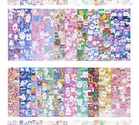 NICENEEDED 20 Sheets Cat Holiday Korean Deco Stickers, Kpop Photocard Stickers Self Adhesive Decorative Stickers, Cat Stickers for Scrapbooking Photocards Binder Art Crafts Journaling