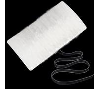 NICENEEDED 22 Yards Clear Elastic Strap, Stretchy Bikini Bra Transparent Strap, 5mm Width Invisible Bra Shoulder Strap for Lingerie Dance Bra Swimwear Cloth Sewing Project